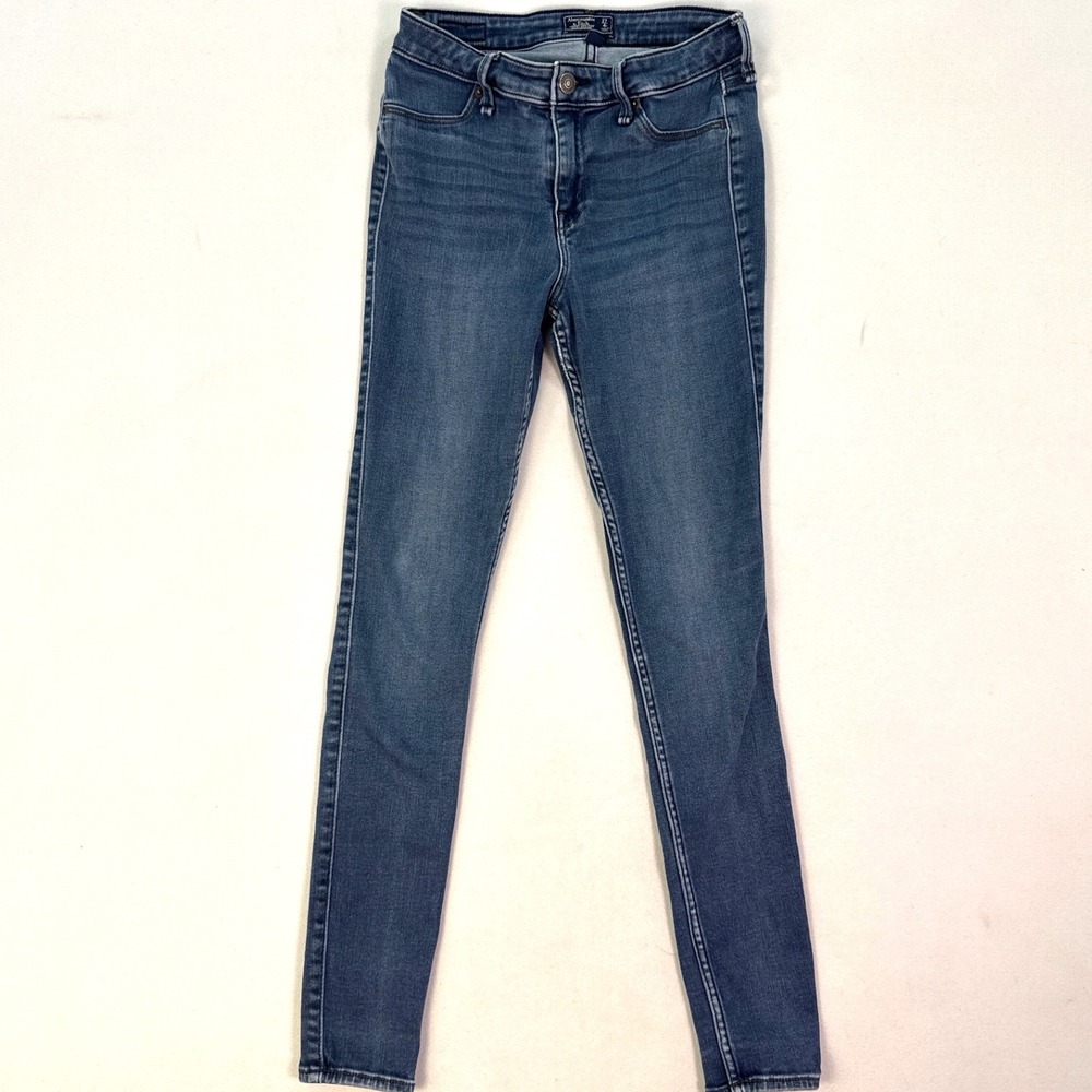 Abercrombie & Fitch Harper Low Rise Jean Leggings Medium Wash Skinny Denim 27 4R